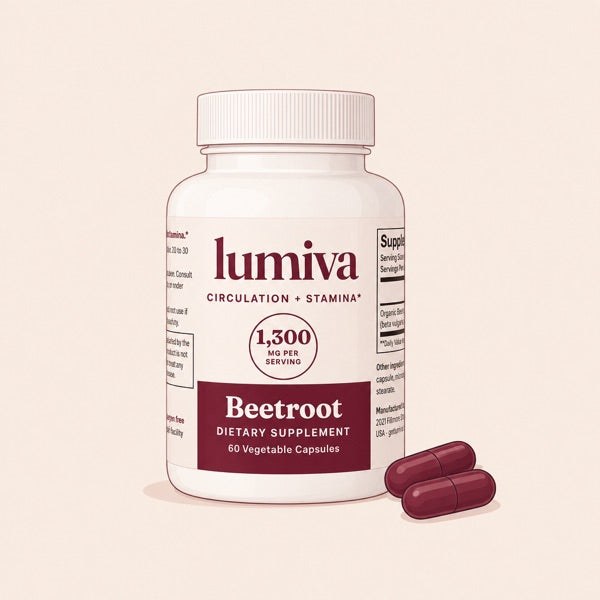 Lumiva bottle with two capsules